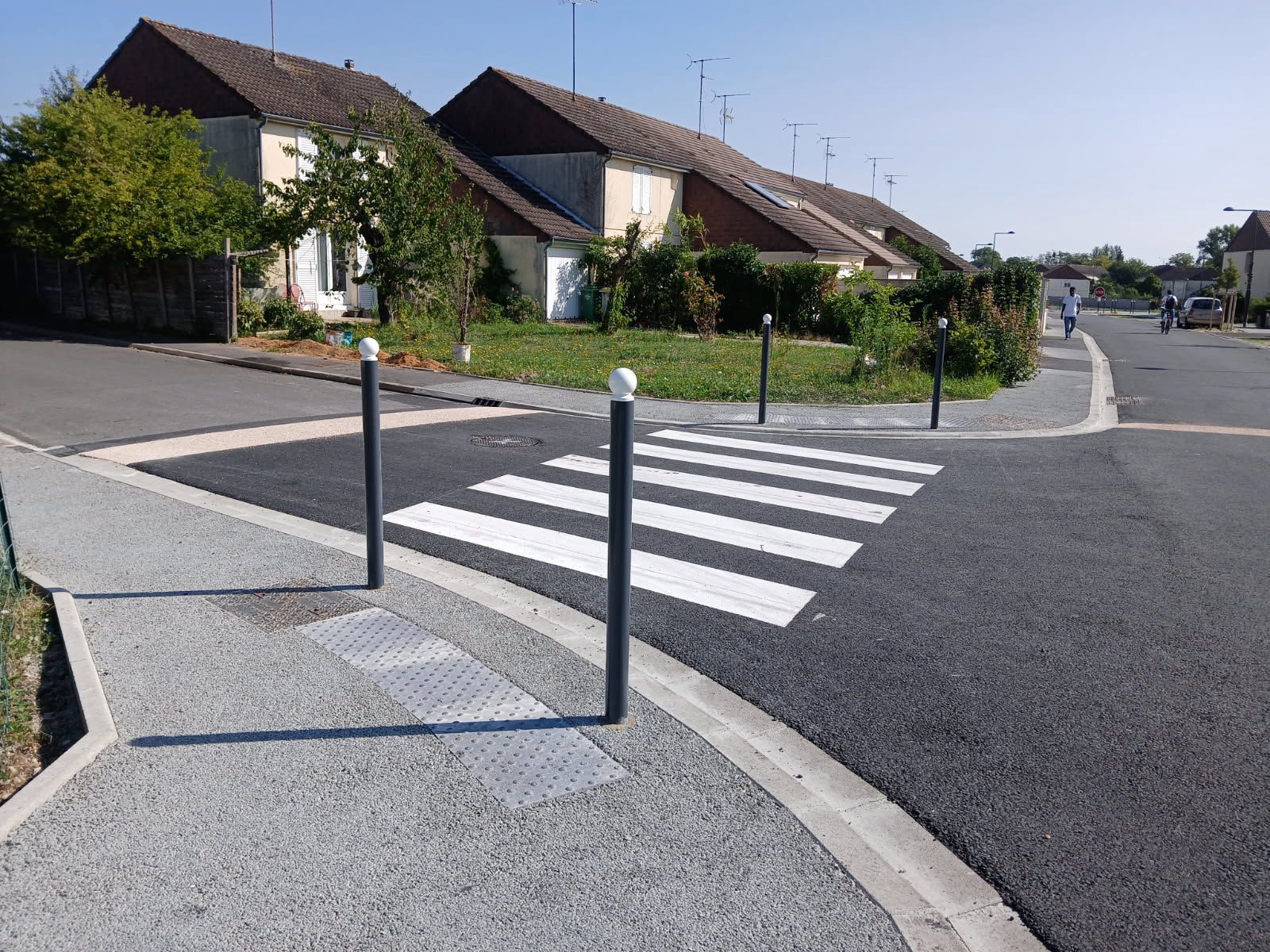 Chantier de marquage au sol